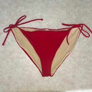 Amazon Essentials Women's Red‎ Side Tie String Bikini Swimsuit Bottom Medium